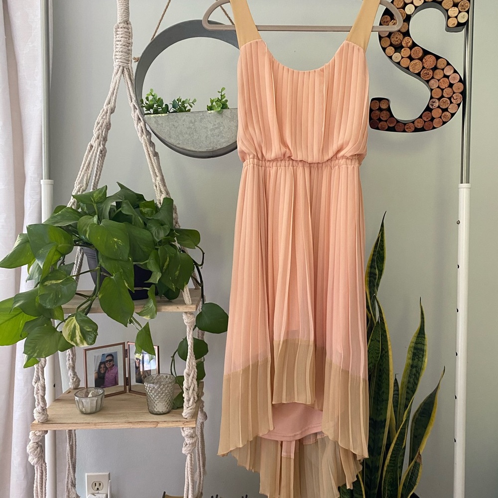 Jessica Simpson Hi-Lo Dress pink sz 4